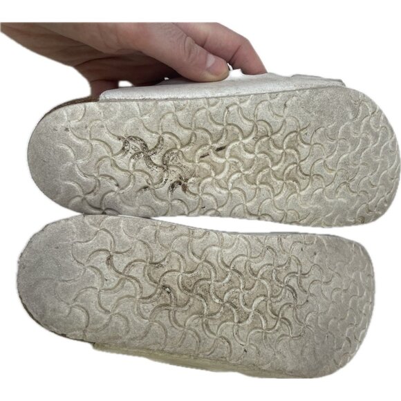 Birkenstock Arizona White Leather Slides Sandals Youth Big Girl’s Sz 34EU/3M US - Picture 7 of 7